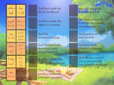 Meanings of Sura Annabaa` 6-16