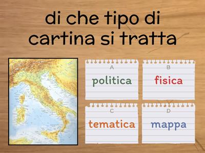 Le cartine geografiche