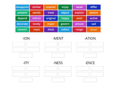 Word formation nouns Cambridge Exams