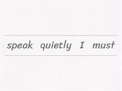 SM4 must/mustnt - unjumble