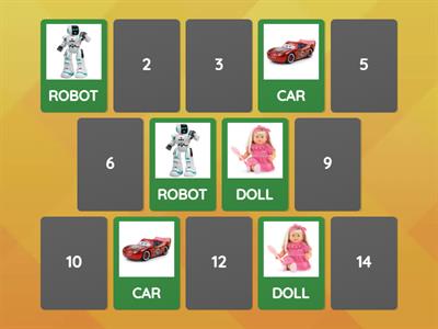 TOYS VOCABULARY - First Form
