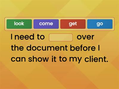 Business English. Phrasal verbs