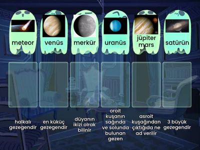 6 sınıf gezegenler 1 konu test