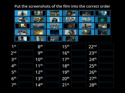 FILM Life of Pi Images in Order