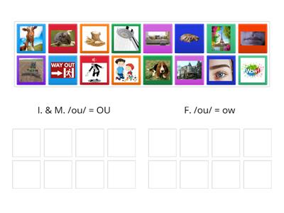 Diphtongs OU and OW = /ou/