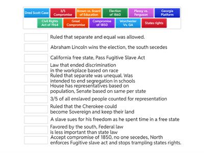  Compromises, Causes , Court Cases