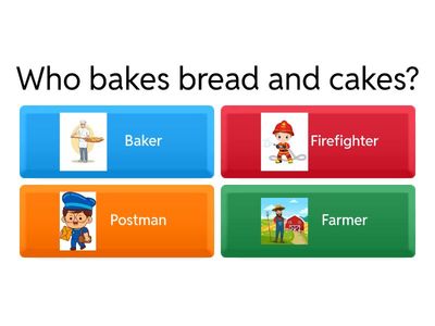 Professions Quiz for 4th Grade