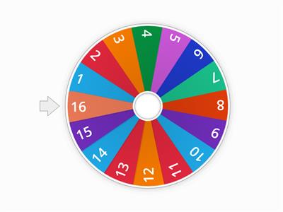 Number Wheel 1-16