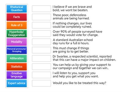 Persuasive Devices Match Up