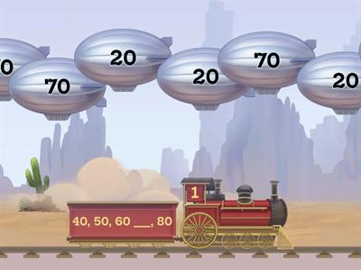 Counting by 10s Balloon Pop