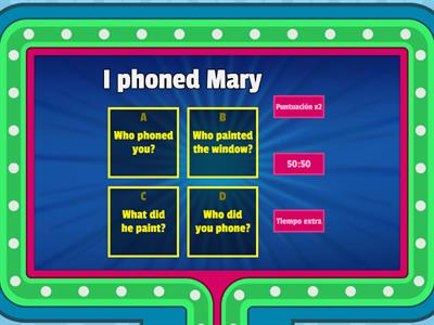 Subject and Object questions