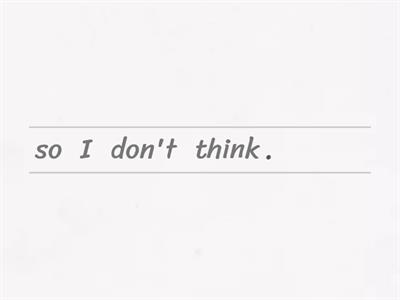 SPEAKING     Agreeing and disagreeing