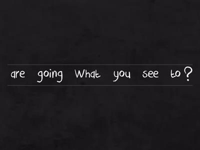 Questions word order