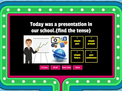 english (find the tense)