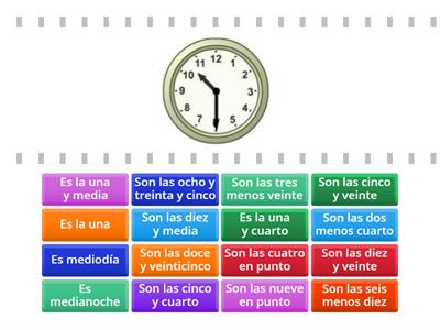 ¿Qué hora es? 