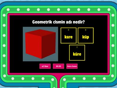 GEOMETRİK ŞEKİLLER VE GEOMETRİK CİSİMLER