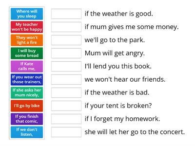 First conditional