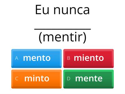 verbo Presente do Indicativo 