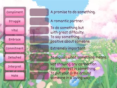 The languages of love - vocabulary