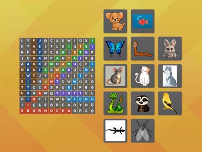 Animales en purépecha (sopa de letras)