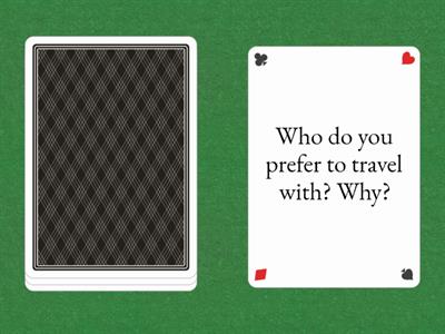 TRAVEL (CAE Speaking Part 1)