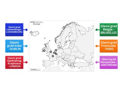 Glavni gradovi država Zapadne Europe