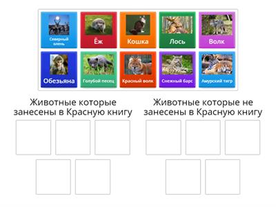 Красная книга(животные)