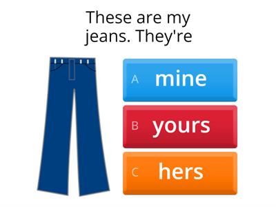 Possessive Pronouns - "Clothes".