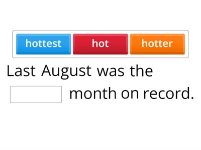 Comparative and Superlative Adjectives