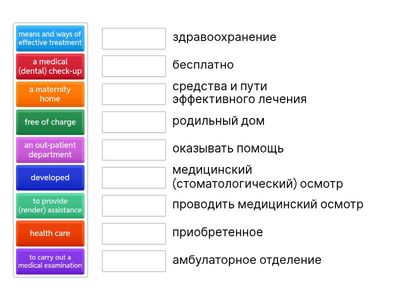 Health care in Russia (Vocabulary)