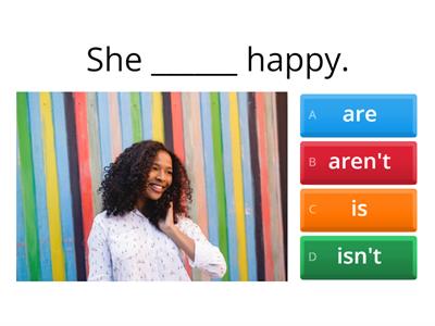 Be - affirmative, negative and interrogative