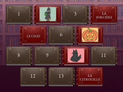 Niños FLE - Halloween + articles définis (MEMORY AUDIO) 