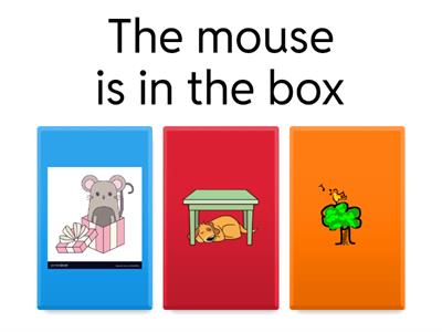 Preposition on,in,under