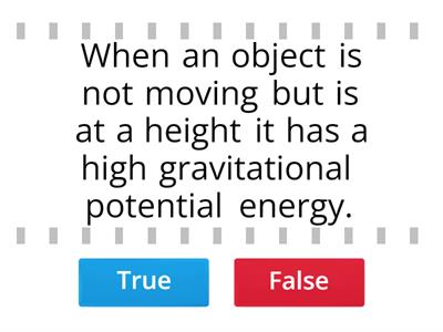 Gravitational potential energy 