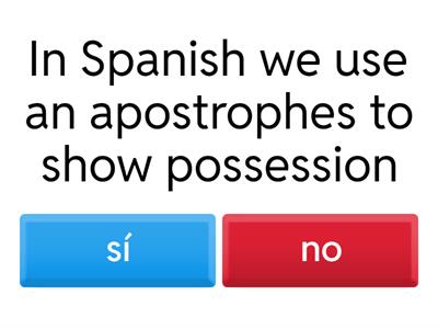 Possessive Adjectives 