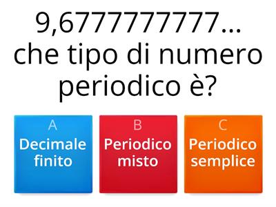 numeri  decimali e frazioni generatrici 