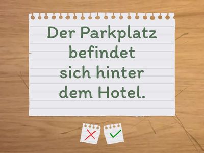 Das Hotel - Sätze