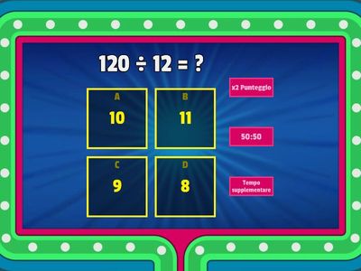 Divisioni a due cifre per quinta primaria