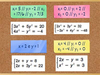 🔢Resuelve los siguiente sistemas de ecuaciones no lineales🔢