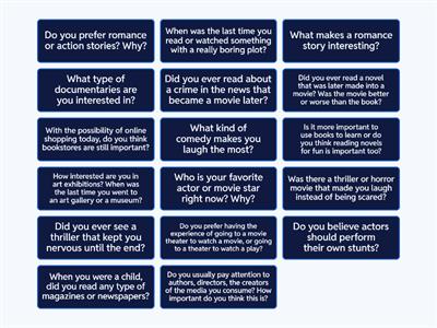 Entertainment conversation