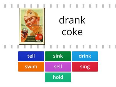 Match the present and past simple form of the verbs.