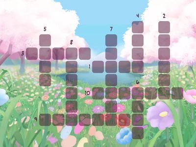 Kid's Box 3 Unit 2 Vocabulary Crossword