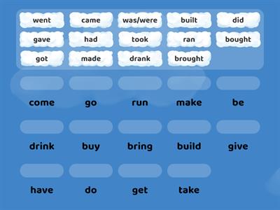 Irregular verbs