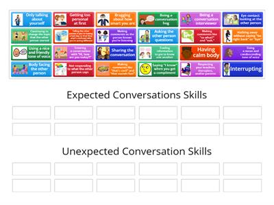 Conversation Skills: Expected Versus Unexpected