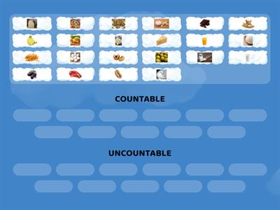 COUNTABLE / UNCOUNTABLE