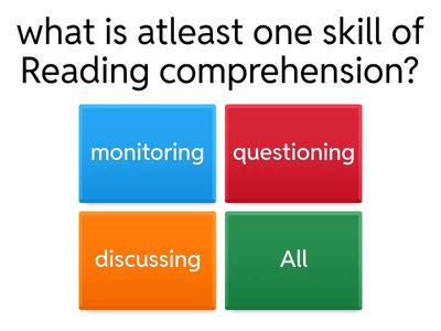 English  Reading comprehension