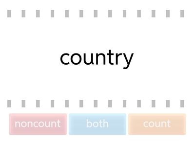 Count, Noncount--or Both?