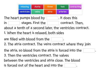 How the heart pumps blood