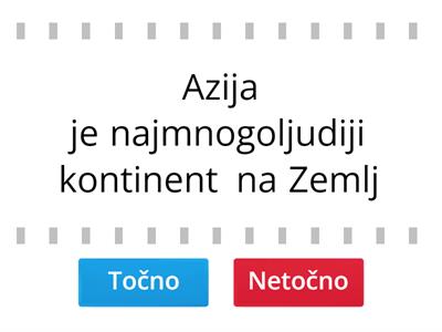 Azija karta - Nastavne aktivnosti
