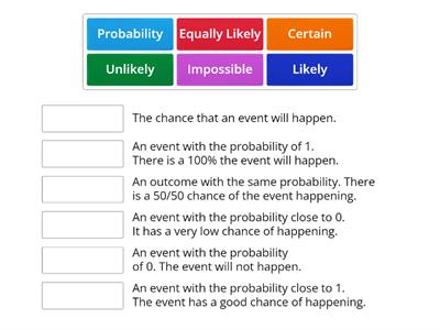 Probability Match up